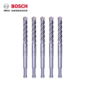 Bosch Quatro pit Broca de Martelo Elétrico de Bit 5 da Série de Quatro lâmina Haste Redonda/Praça da Haste da Broca para Perfurar Paredes de Concreto