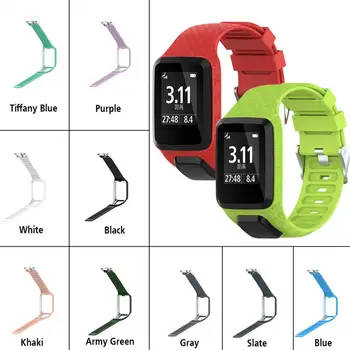 A Banda de Silicone Pulseira Pulseira Bracelete Para o TomTom Runner 2 / 3 Spark/3 Esporte GPS Smart Watch Substituição da Pulseira