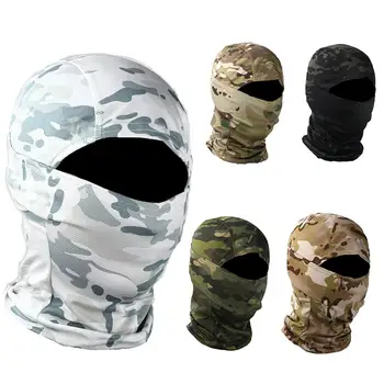 Táticas de Camuflagem Balaclava Máscara facial CS Wargame Exército de Caça de Airsoft Tampa Capacete Militar Multicam CP Lenço Bandanas