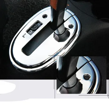 ABS Cromado para Nissan Sunny 2011-2016 acessórios Carro botão de mudança de marcha moldura Tampa do painel de Guarnição Adesivo de carro estilo 2pcs
