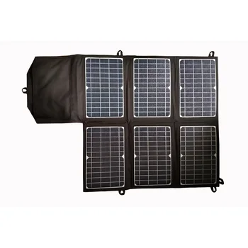 40W Portáteis do Painel Solar para a Estação de Energia Dobrável Atualizados Melhor Qualidade de ETFE Painel Solar Carregador 18V + USB 5V