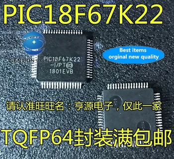 1PCS PIC18F67K22 PIC18F67K22-eu/PT TQFP64 MICROCONTROLADORES de 8 bits do microcontrolador 128 KB no estoque 100% novo e original