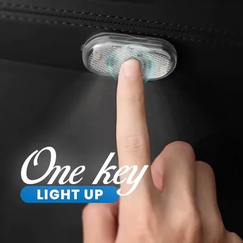 Carro LED Light Touch sem Fio Interior do Carro Telhado Luz de Leitura Recarregável USB Carro Mini Alto Brilho Pequenas da Luz da Noite