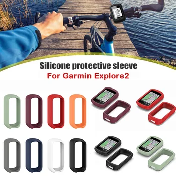 Caso protetor Para Garmin Edge Explorar 2 Tampa de Proteção Bicicleta de Computador de Bicicleta capa de Silicone para Garmin Explorar 2 a Pele Shell