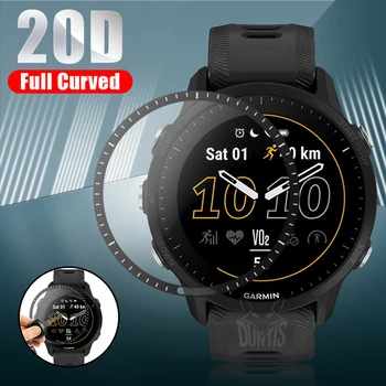 20D Curva de Borda película Protetora Para Garmin Forerunner 955 Smart Watch Macio Protetor de Tela para o Garmin Forerunner955 (Não Glas)