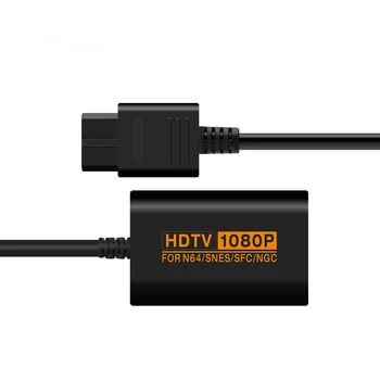 Retro Jogo de Console Adaptador de Vídeo 1080P compatível com HDMI Conversor de Sinal que suporta a Conversão PAL/NTSC para N64/SNES/SFC/NGC