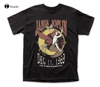 Janis Joplin De 1969, ao Vivo, Em Boston Music Hall T-Shirt Rocknroll Unisex S-5Xl Camiseta Unisex