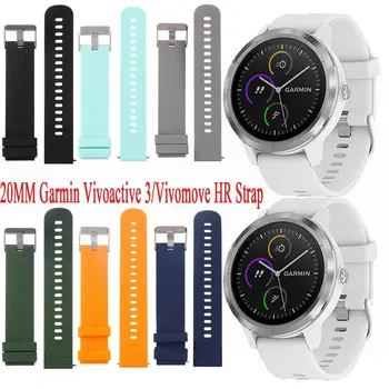 Relógio de substituição de Banda para Garmin Vivoactive 3/Vivomove de RH 20mm Pulseira de Silicone para Huami Amazfit Bip Samsung Galaxy Active R500