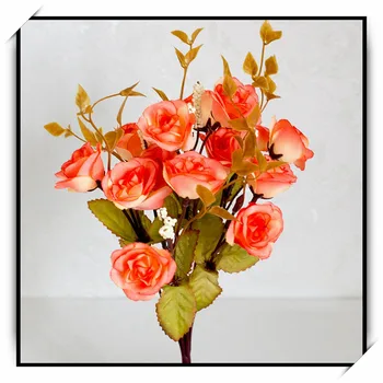 Persa Rosa 30cm Flores Artificiais Simulação de Seda Flor Festa de Casamento de Dia dos Namorados em Casa Secoration Suprimentos