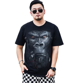 BJCJWF Verão King Kong 3d impresso t-shirts homens de rap hip hop tee camiseta masculina t-shirt das mulheres harajuku masculino da Marca de luxo superior