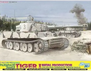 Dragão 6600 1/35 Tiger I, Inicial s.Pz.Abt.502 Região De Leningrado Kit Modelo 2019