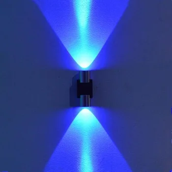 2W 6W Led de Parede Luz de AC85-265V Candeeiro de Decoração dispositivo elétrico da Lâmpada do Alumínio de casa de banho no corredor do quarto da lâmpada do Espelho-luz