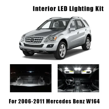 21pcs Canbus interior do DIODO emissor de Mapa de Luz de Abóbada do Kit Para 2006-2011 Mercedes Benz classe M ML W164 ML320 ML350 ML420 ML450 ML500 ML63 AMG