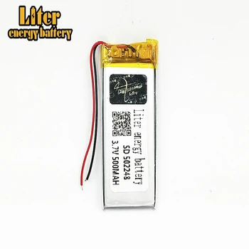 Bateria de polímero de lítio 502248 502050 500mAh 3,7 V fone de ouvido Bluetooth produtos digitais dedicados 3.7 V bateria de iões de lítio Recarregável