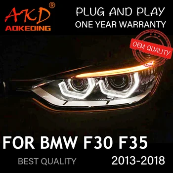 Farol BMW F30 2013-2018 Carro автомобильные товары LED DRL Hella 5 Xenon Lente Hid H7 BMW F35 Acessórios do Carro