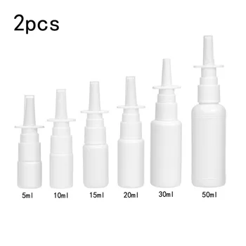 2pcs 10 ml/20ml/30ml Branca Vazia de Plástico, Frascos de Spray Nasal, Bomba do Pulverizador da Névoa Nariz Spray Reutilizável Engarrafamento de Embalagem