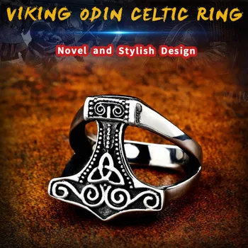 BEIER Aço Inoxidável 316L Desgin Novo Viking Amuleto Rune Homens Anel Europa Jóia de Presente Dropshipping LLBR8-624R