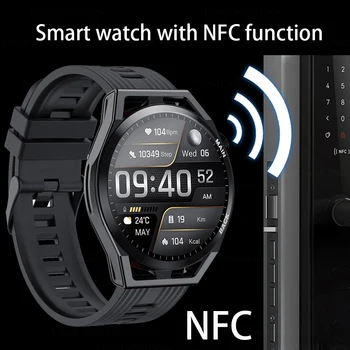 LIGE NFC Smartwatch 2022 Nova Chamada Bluetooth Smart Assistir Esportes Fitness Tracker Inteligente Relógios de frequência Cardíaca Relógio Despertador Impermeável