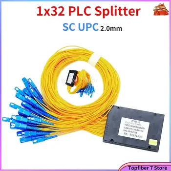 1x32 SC UPC 2.0 mm PLC Fibra Óptica Divisor,Cassett de Fibra Óptica de divisão ou de ABS Divisor do PLC,Único Modo de SC, FC, LC, ST Conector