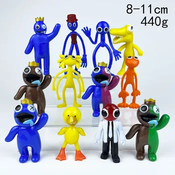 A Decoração Do Carro Do Arco-Íris Amigos Figuras Modelo De Jogo De Boneca De Personagem De Desenho Animado Monstro Azul Modelo De Sala De Brinquedos Decoração Presente