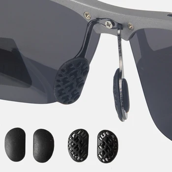 20pcs(10pairs) Anti-derrapantes de Borracha Óculos de Almofadas de Nariz Óculos de sol, Óculos de Óculos Óculos Acessórios Preto Branco Empurrar Tipo de