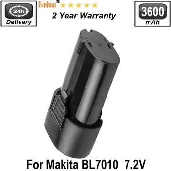 7.2 V 3600mAh BL7010 Li-ion de Substituição de Bateria para Makita 194355-4 TD020 TD020D TD020DS Baterias Recarregáveis de Ferramentas de Poder