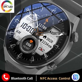 LIGE AMOLED 454*454 Smart Watch para os Homens de Negócios Smartwatch Resposta de Discagem de Chamada de Relógio Impermeável Esportes Fitness Tracker Relógios