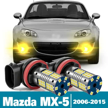 2pcs DIODO emissor de Luz de Nevoeiro Para Mazda MX-5 MX 5 MX5 NC Acessórios 2006 2007 2008 2009 2010 2011 2012 2013 2014 2015