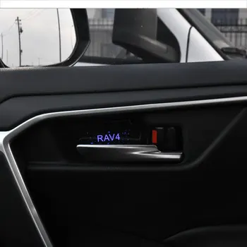 Carro LED Porta Tigela Braço Atmosfera Interior luminoso Luzes Decoração de Porta Tigela Lidar com Quadro de Luz para Toyota RAV4 2019 2020