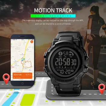 2019 SKMEI de Moda Inteligente Homens do Relógio de Pulso de Bluetooth Smartwatch Mens APLICAÇÃO de Chamada Mensagem de Lembrete Reloj Inteligente Para Huawei Xiaomi