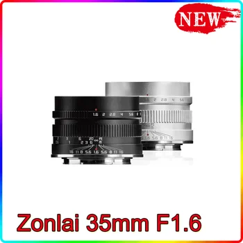 Zonlai 35mm F1.6 Manual de Prime Lente para Canon EF-M Fuji, Sony E-mount Micro m4/3 a6400 X T3 X-T4 XS-10-X E3 X-A2 Câmera Mirrorless