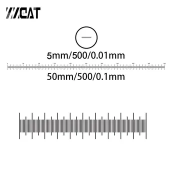 950.T DIV 0.1 mm 0,01 mm Vidro Óptico Fase de Calibração de Escala de Medição Acessórios Microscópio Lâminas de Vidro Objetivo Micrômetro