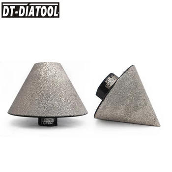 DT-DIATOOL 2pcs/set Dedo de Moagem de Bits brocas de Diamante para Acabamento de Furo de Mármore Ferramenta de Cerâmica, Diâmetro 50/82 mm 5/8-11 ou Rosca M14