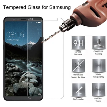 Vidro temperado para Samsung J2 Pro J2 Núcleo Vidro de Proteção para Samsung Galaxy J4 Mais J6 Mais J7 J8 Protetor de Tela