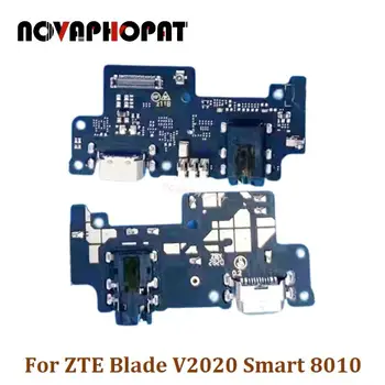 Novaphopat Para ZTE Blade V2020 Inteligente 8010 Dock USB Porta de Carregamento do Plug do Carregador Flex Cabo Com Microfone MIC da Placa