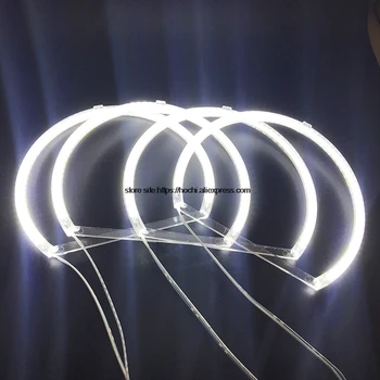 HochiTech para Dodge challenger 2008-2014, de emissor luz de SMD LED branco de olhos de anjo 2600LM halo anel de kit de luzes diurnas DRL