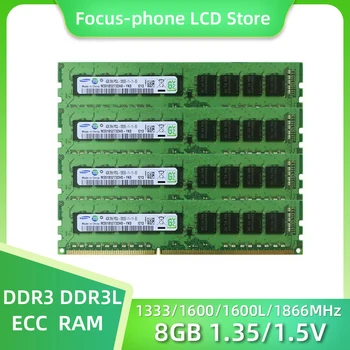 Samsung DDR3 8GB de Memória do Servidor 1333MHz 1600MHz 1866MHz Estação de trabalho de Memória PC3-12800E 14900E 10600E DE 1,35 V A 1,5 V ECC Unbuffered Ram