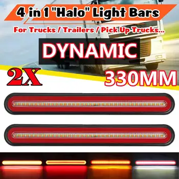 12V 24V Caminhão de Reboque Luzes de Tiras de LED de Carro do Sinal de volta da Lâmpada Traseira da Cauda Indicador de Freio Traseiro Caminhão Caravanas