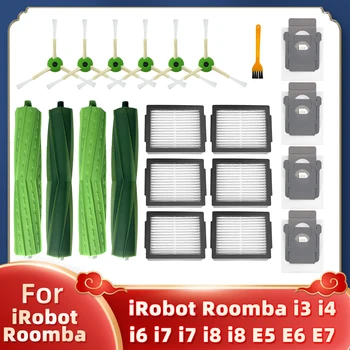 Para iRobot Roomba i3 i3+, i4, i6, i6+, i7, core i7+, i8, i8+, E5, E6, E7, Robô de Vácuo Principal Escova Lateral Filtro Hepa Mop Pano