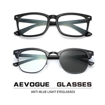 AEVOGUE Fotossensíveis Óculos de Prescrição Quadro de Homens Ópticos, Óculos de Mulheres de Óculos Anti Luz Azul Óculos