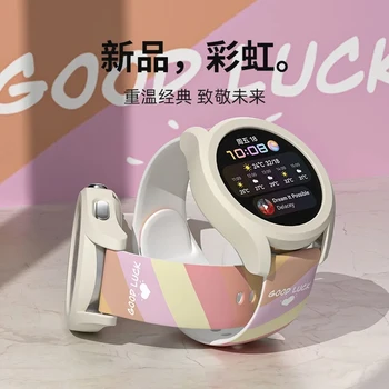 Correia da impressão Para Samsung galaxy watch4/ Engrenagem S3 Fronteira amazfit bip/ativo pulseira 20/22 milímetros banda assista Huawei assistir gt 2/2e