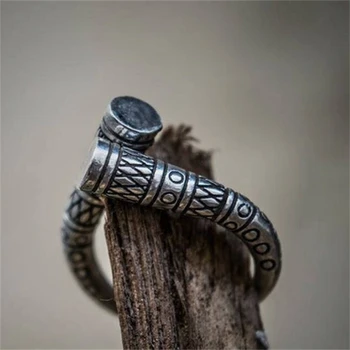 Vintage Viking Nórdico Amuleto E Anel De Dedo Para As Mulheres Simples E Personalizado Temperamento Anéis De Homens Acessórios De Terceiros Presentes De Jóias