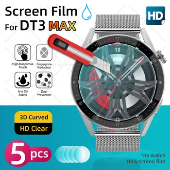 DT3 MAX Smartwatch Protetor de Tela DT3MAX Smart Watch HD Flexíveis de Vidro Película Protetora veja 7 Tela de Cinema Tampa PK DT3 PRO
