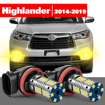 Para a Toyota Highlander 2014-2019 Acessórios 2pcs DIODO emissor de Luz de Neblina 2015 2016 2017 2018
