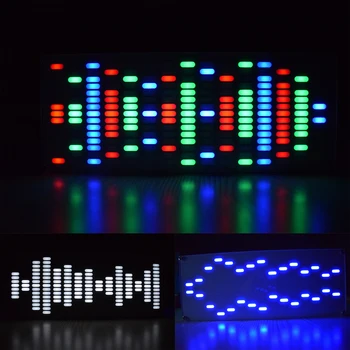DIY Tecla de Toque Grande Tamanho 225 Segmento Digital LED Equalizador de Música do Espectro de Ondas de Som Kit Eletrônico