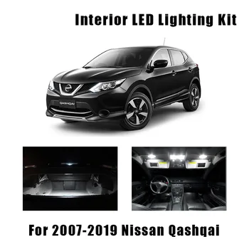 11 de Lâmpadas de Carro Branco Canbus Interior do DIODO emissor de Leitura de Mapa Kit Luz Para 2007-2018 2019 Nissan Qashqai J10 J11 Cúpula do Tronco de Licença Lâmpada