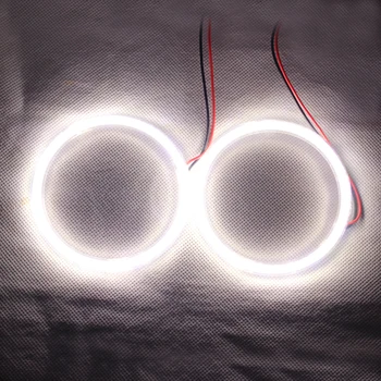 Olhos de anjo SMD LED Super Anel de Luz com Luz DRL Para Faróis do Carro Motocicleta Lâmpada - 2PCS ( Branco )