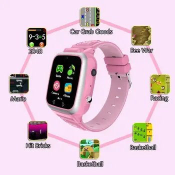 Y8 Crianças Smart Watch Com Lanterna Dupla Câmera MP3 de Música Calculadora Calendário de Exibição Smartwatch Para Crianças de 3-12Y