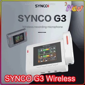 SYNCO G3 sem Fio de Gravação do Microfone 48kHz de Áudio integrado Misturador de 250m de Transmissão sem Fio Lavalier Microfone Para Smartphone DSLR