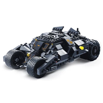 Técnico 325pcs Batmóvel Veículo de Modelo de Blocos de Construção Criativa Carro Copo Tijolos Conjunto de DIY Brinquedos, Presentes para Crianças